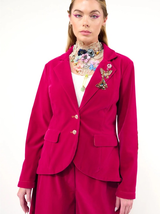Aratta Jackets & Blazers - ARATTA JOVIE BLAZER - Pink Velvet - Medium- NWT